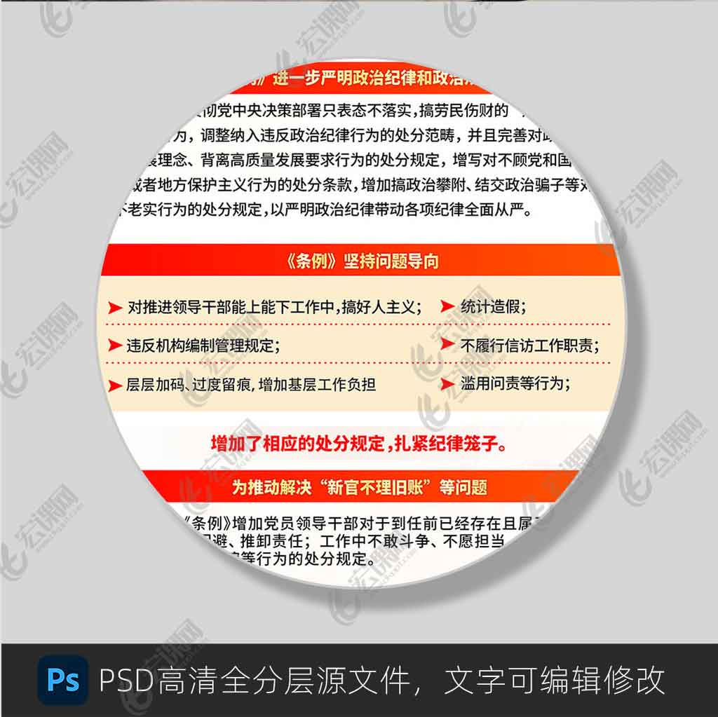 学习新修订中国共产党纪律处分条例展板宣传栏